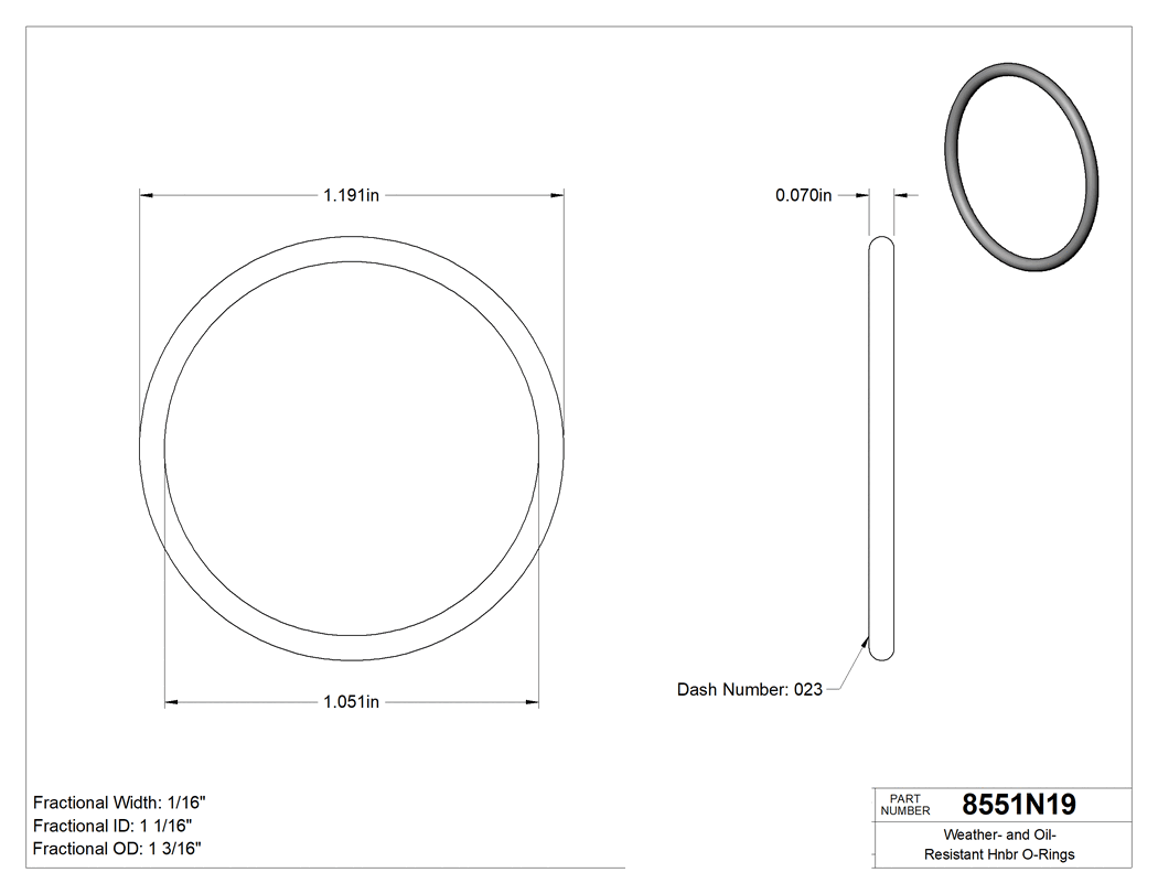 Technical drawing - 8551N19